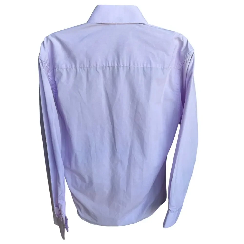 Berlioni Italy Men’s Dress Shirt US Medium Light Purple Button Front